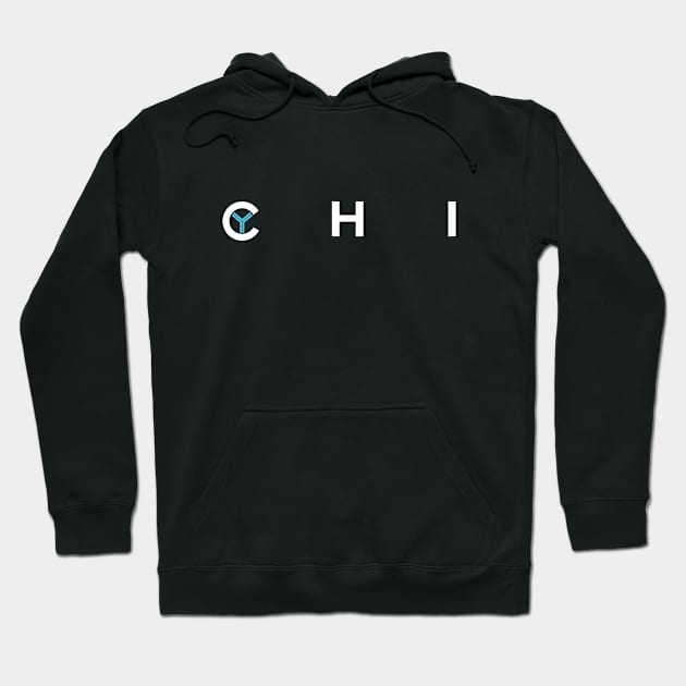 Classic CHI Chicago design Hoodie by MalmoDesigns